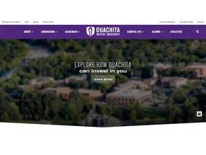 Ouachita Baptist University's Website Screenshot