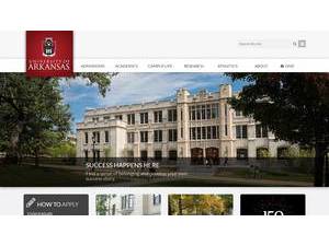 University of Arkansas's Website Screenshot