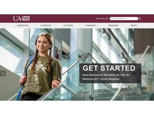 University of Arkansas at Little Rock's Website Screenshot