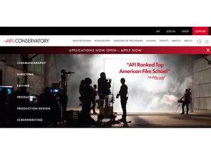 American Film Institute Conservatory's Website Screenshot