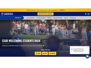 California State University, Bakersfield's Website Screenshot