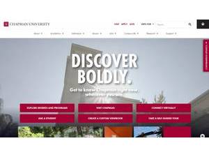 Chapman University's Website Screenshot