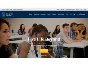 San Diego Christian College's Website Screenshot