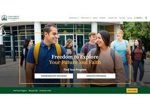 Concordia University Irvine's Website Screenshot