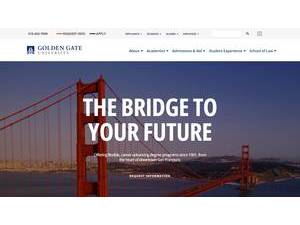 Golden Gate University's Website Screenshot