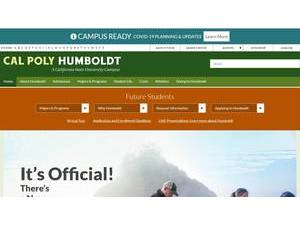 Humboldt State University's Website Screenshot