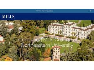 Mills College's Website Screenshot