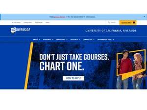 University of California, Riverside's Website Screenshot