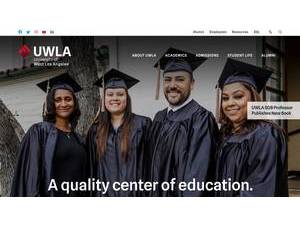 The University of West Los Angeles's Website Screenshot