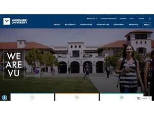 Vanguard University of Southern California's Website Screenshot