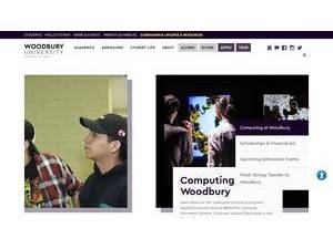Woodbury University's Website Screenshot