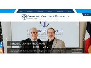 Colorado Christian University's Website Screenshot