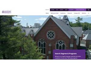 Bishop's University's Website Screenshot
