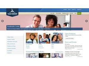 Nazarene Bible College's Website Screenshot