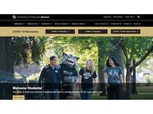 University of Colorado Denver's Website Screenshot
