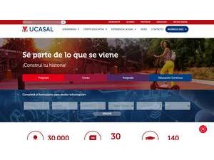 Universidad Católica de Salta's Website Screenshot