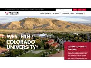 Western Colorado University's Website Screenshot