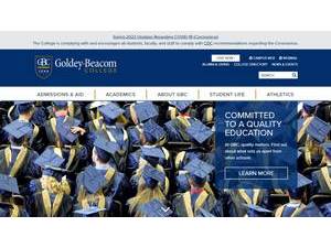 Goldey-Beacom College's Website Screenshot