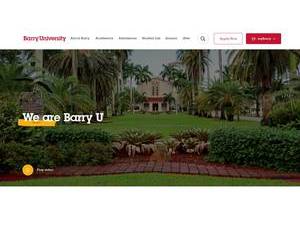 Barry University's Website Screenshot