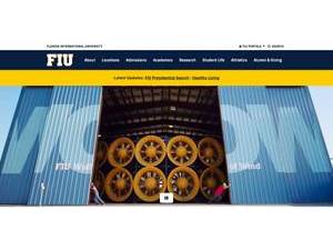 Florida International University's Website Screenshot