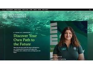 Jacksonville University's Website Screenshot