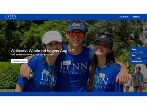Lynn University's Website Screenshot
