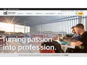 Ringling College of Art and Design's Website Screenshot