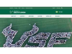 University of South Florida's Website Screenshot