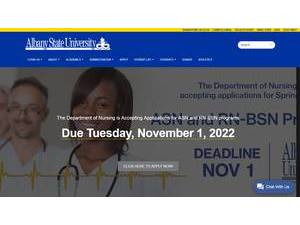 Albany State University's Website Screenshot
