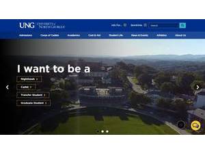 University of North Georgia's Website Screenshot