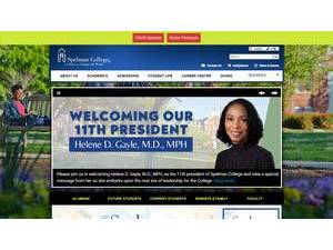 Spelman College's Website Screenshot