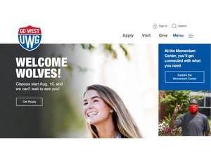 University of West Georgia's Website Screenshot