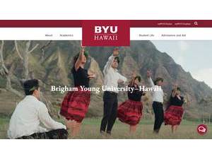 Brigham Young University-Hawaii's Website Screenshot