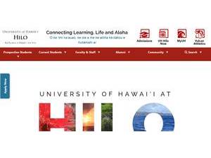 University of Hawaii at Hilo's Website Screenshot