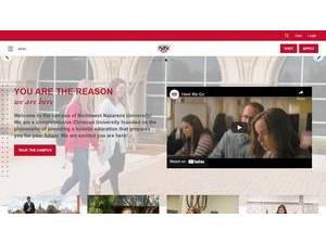 Northwest Nazarene University's Website Screenshot