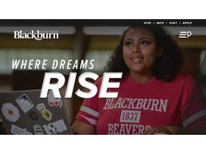 Blackburn College's Website Screenshot