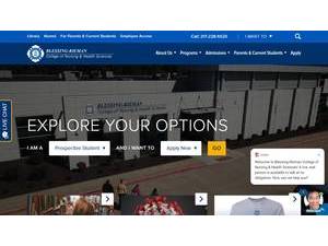 Blessing-Rieman College of Nursing and Health Sciences's Website Screenshot