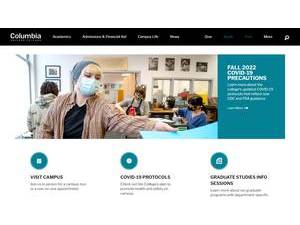 Columbia College Chicago's Website Screenshot