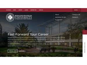 Rosalind Franklin University of Medicine and Science's Website Screenshot