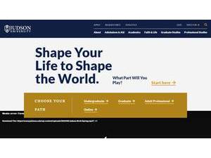 Judson University's Website Screenshot