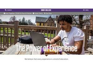 Knox College's Website Screenshot