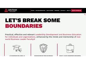 Lake Forest Graduate School of Management's Website Screenshot