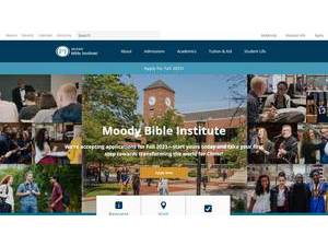 Moody Bible Institute's Website Screenshot