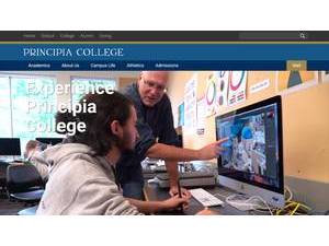 Principia College's Website Screenshot