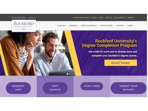 Rockford University's Website Screenshot