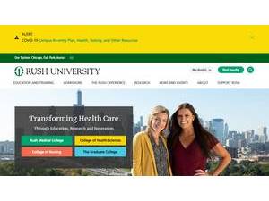 Rush University's Website Screenshot