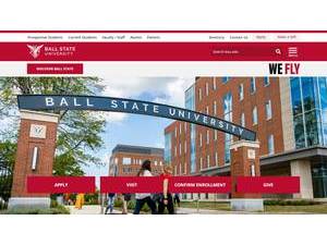 Ball State University's Website Screenshot