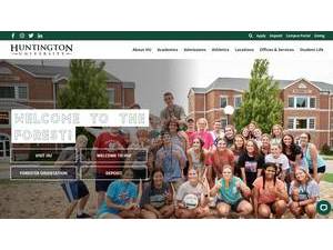 Huntington University's Website Screenshot