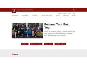 Indiana University Northwest's Website Screenshot