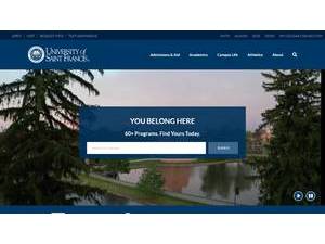 University of Saint Francis's Website Screenshot